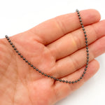 Load image into Gallery viewer, Black Rhodium Bead Necklace