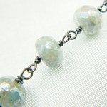 Load image into Gallery viewer, Coated Quartz Round Shape Oxidized Wire Chain.
