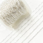 Load image into Gallery viewer, Sterling Silver Long & Short Link Chain