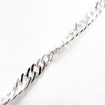 Load image into Gallery viewer, Sterling Silver Singapore Link Chain