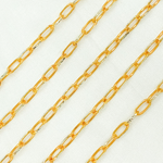 Load image into Gallery viewer, Gold Plated 925 Sterling Silver Diamond Cut Oval Link Chain