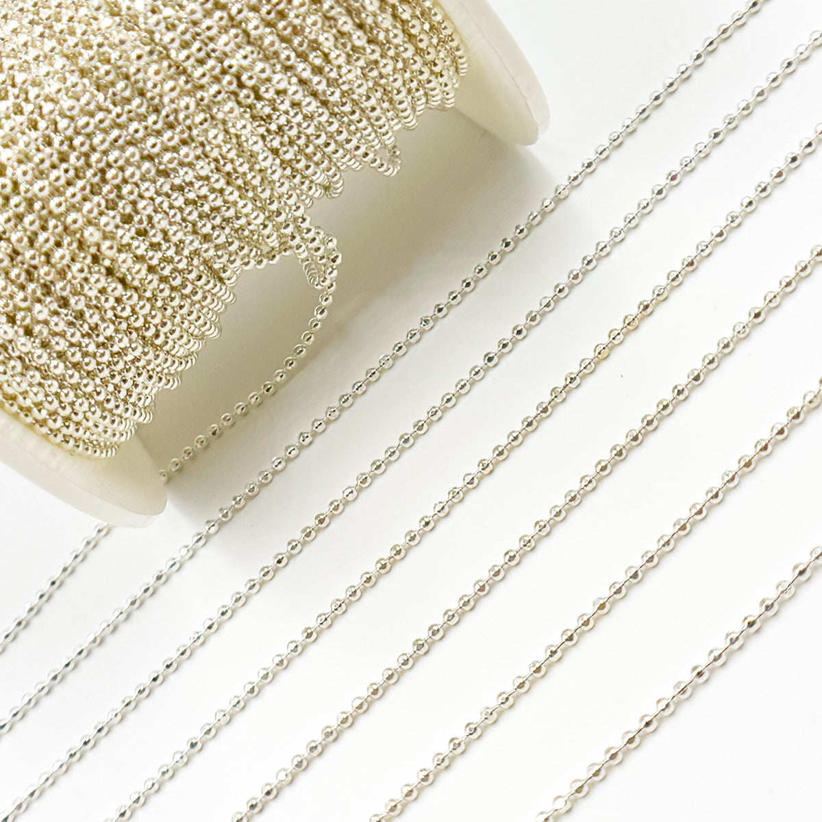Sterling Silver Diamond Cut Ball Chain