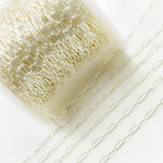 Load image into Gallery viewer, Sterling Silver Hammered Paperclip Link Chain