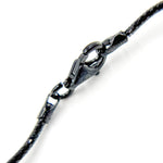 Load image into Gallery viewer, Black Rhodium Sterling Silver Snake Omega Necklace