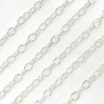 Load image into Gallery viewer, Sterling Silver Textured Oval Link Chain
