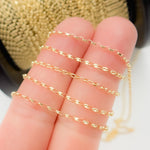 Load image into Gallery viewer, 14k Solid Yellow Gold Diamond Cut Oval Link Chain