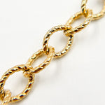 Load image into Gallery viewer, Gold Plated Sterling Silver Twisted Round Link Chain