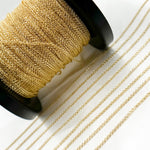 Load image into Gallery viewer, 14K Solid Gold Wheat Chain by the Foot