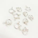 Load image into Gallery viewer, 12MM White Sterling Silver Spring Ring