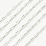 Load image into Gallery viewer, Sterling Silver Smooth Paperclip Chain