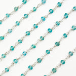 Load image into Gallery viewer, Apatite Sterling Silver Wire Chain