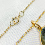 Load image into Gallery viewer, 14k Solid Gold Medallion Flower-Month Necklace