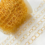 Load image into Gallery viewer, 14K Gold-Filled Hammered Round Link Chain