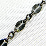 Load image into Gallery viewer, Oxidized Sterling Silver Marina Link Chain