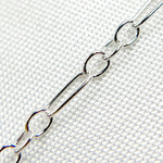 Load image into Gallery viewer, Sterling Silver Long and Short Link Chain
