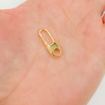 Load image into Gallery viewer, 1355GPS. 20MM Gold Plated Shiny Sterling Silver Oval Clasp