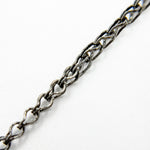 Load image into Gallery viewer, Black Rhodium Sterling Silver Wheat Chain