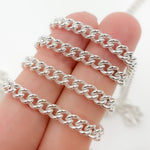 Load image into Gallery viewer, Sterling Silver Curb Link Chain