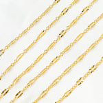 Load image into Gallery viewer, 14K Gold Filled Diamond Cut Marina Link Chain