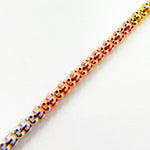 Load image into Gallery viewer, Tri-Tone Sterling Silver Layering Snake Necklace