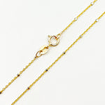 Load image into Gallery viewer, 14K Solid Yellow Gold with White Gold Cubes Satellite Chain