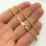Load image into Gallery viewer, 14k Solid Yellow Gold Popcorn Chain