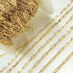 Load image into Gallery viewer, Gold Plated 925 Sterling Silver Diamond Cut Paperclip Chain
