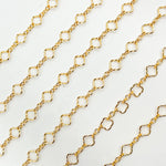 Load image into Gallery viewer, 14K Gold Filled Clover and Oval Link Chain