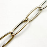 Load image into Gallery viewer, Oxidized Sterling Silver Flat Paperclip Chain