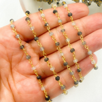 Load image into Gallery viewer, Black Rutile Wire Chain.