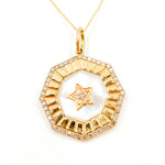 Load image into Gallery viewer, 14K Solid Gold Diamond Mother of Pearl
