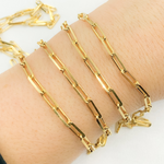 Load image into Gallery viewer, Gold Plated 925 Sterling Silver Diamond Cut Paperclip Chain. X26GP