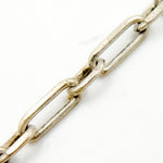Load image into Gallery viewer, Oxidized Sterling Silver Long and Short Link Chain