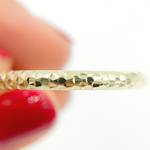 Load image into Gallery viewer, GER64. 14K Gold Diamond Cut Hollow Hoop Earrings