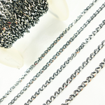 Load image into Gallery viewer, Black Rhodium 925 Sterling Silver Wheat Chain