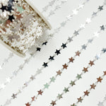 Load image into Gallery viewer, V312SS. 925 Sterling Silver Fancy Star-Link Chain