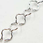 Load image into Gallery viewer, Sterling Silver Clover Link Chain