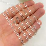 Load image into Gallery viewer, Sterling Silver Diamond Cut Marina Link Chain