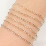 Load image into Gallery viewer, Oxidized Sterling Silver Paperclip Chain