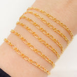 Load image into Gallery viewer, 14K Yellow Gold Filled Figaro Style Chain