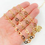 Load image into Gallery viewer, Gold Plated 925 Sterling Silver Heart Chain