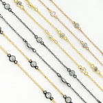 Load image into Gallery viewer, Cubic Zirconia Round Shape Connected Chain