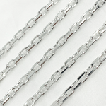 Load image into Gallery viewer, Sterling Silver Diamond Cut Oval Link Chain