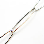 Load image into Gallery viewer, Oxidized Sterling Silver Twisted Oval Link Chain