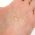Load image into Gallery viewer, 10MM Close Gold Plated Twisted Jump Ring