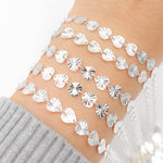 Load image into Gallery viewer, Sterling Silver Textured Heart Chain