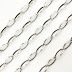 Load image into Gallery viewer, Oxidized Sterling Silver Marquis Shape Link Chain
