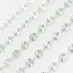 Load image into Gallery viewer, 925 Sterling Silver Diamond Cut Disc Link Chain.