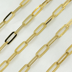 Load image into Gallery viewer, Y103FGP. Gold Plated 925 Sterling Silver Flat Paperclip Chain