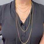 Load image into Gallery viewer, Gold Plated Sterling Silver Popcorn Necklace